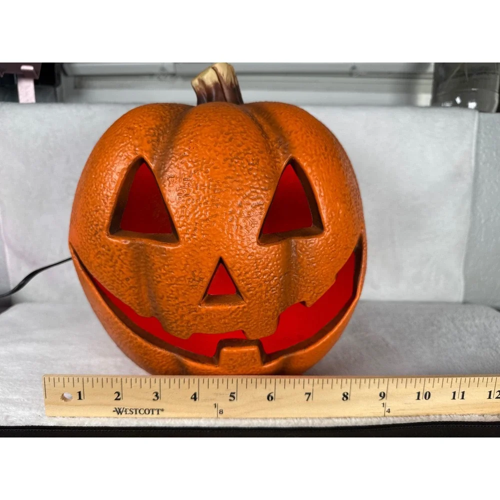 Gemmy Jack O Lantern Pumpkin Blow Mold Unisex OS Orange Excellent Light Up Decor
